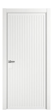 Дверь межкомнатная Спейс 12 Цвет Белый Покрытие Эмаль  Наличник L 75 Цена 49475