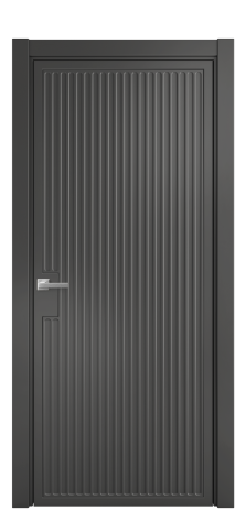 Дверь межкомнатная Спейс 12 Цвет Антрацит Покрытие Эмаль  Наличник L 75 Цена 51168