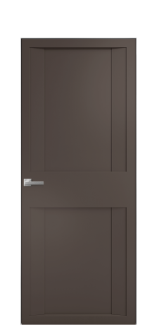 Дверь межкомнатная Podio 01 Цвет Коричневый Покрытие Эмаль  Наличник Скрытый короб хром Цена 51143