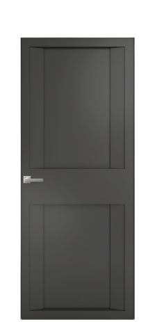 Дверь межкомнатная Podio 01 Цвет Антрацит Покрытие Эмаль  Наличник Скрытый короб хром Цена 51143