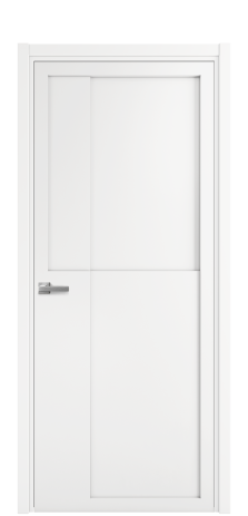 Дверь межкомнатная Podio 02 Цвет Белый Покрытие Эмаль  Наличник L 50 Цена 49475