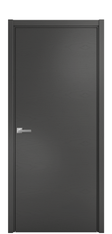 Дверь межкомнатная Порте 39-00 Цвет Ясень Антрацит Покрытие Шпон крашеный горизонталь Наличник L 50 Цена 41675