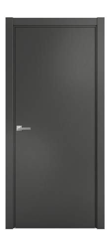 Дверь межкомнатная Porte 39-00 Цвет Ясень Антрацит Покрытие Шпон крашеный диагональ Наличник L 75 Цена 47963