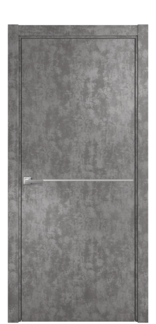 Дверь межкомнатная Слот 10-001 Цвет Айс какао Покрытие ПВХ ФАКТУРНЫЕ Наличник L 75 Цена 31200