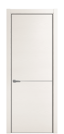 Дверь межкомнатная Слот 10-001 Цвет Ясень Молочный Покрытие ЭМАЛИ Шпон крашеный Наличник L 75 Цена 45875