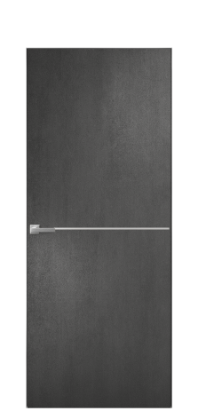 Дверь межкомнатная Slot 10-001 Цвет Камень темный Покрытие ПВХ ФАКТУРНЫЕ Наличник Скрытый короб хром Цена 38100