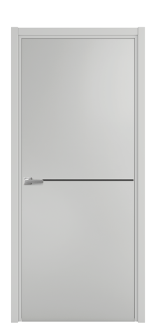 Дверь межкомнатная Slot 10-001 Цвет Телегрей Покрытие Эмаль  Наличник L 50 Цена 42675