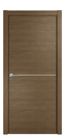 Дверь межкомнатная Slot 10-001 Цвет Дуб Шоколад Покрытие Шпон масло  Наличник L 75 Цена 51375