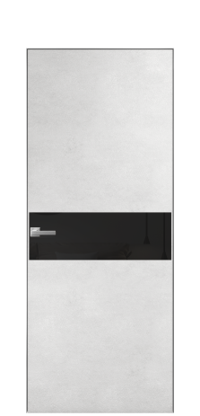 Дверь межкомнатная Ветро 11 Цвет Бетон известковый Покрытие ПВХ ФАКТУРНЫЕ Наличник Скрытый короб хром Цена 41000