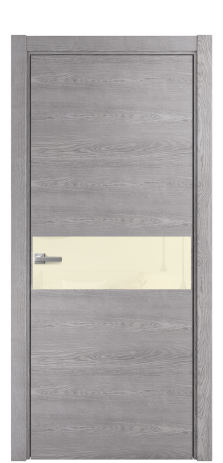 Дверь межкомнатная Ветро 11 Цвет Дуб Кварц Покрытие Шпон натуральный  Наличник L 75 Цена 51650