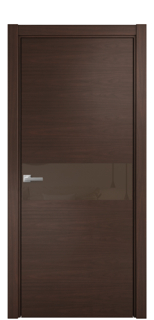 Дверь межкомнатная Ветро 11 Цвет Каштановый Орех Покрытие Шпон натуральный  Наличник L 75 Цена 56200