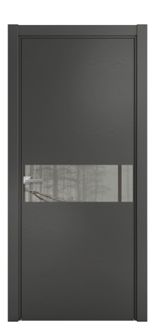 Дверь межкомнатная Ветро 11 Цвет Ясень Антрацит Покрытие Шпон крашеный  Наличник L 75 Цена 49275