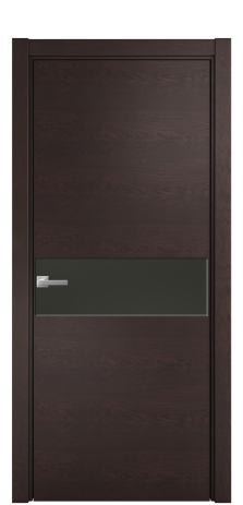 Дверь межкомнатная Ветро 11 Цвет Мореный Дуб Покрытие Шпон натуральный  Наличник L 75 Цена 51650