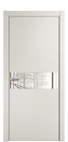 Дверь межкомнатная Vetro 11 Цвет Лайт Грей Покрытие ПВХ SOFT (ПЭТ) Наличник L 75 Цена 34100