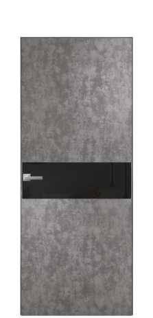 Дверь межкомнатная Vetro 11 Цвет Айс какао Покрытие ПВХ ФАКТУРНЫЕ Наличник Скрытый короб хром Цена 41000