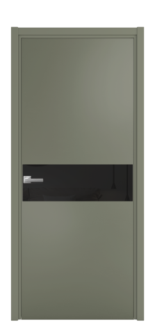 Дверь межкомнатная Vetro 11 Цвет Зеленый Покрытие Эмаль  Наличник L 50 Цена 47073