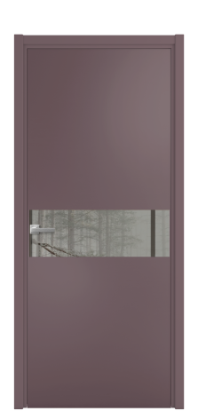 Дверь межкомнатная Vetro 11 Цвет Лиловый Покрытие Эмаль  Наличник L 50 Цена 47573