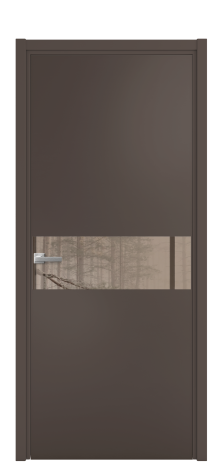 Дверь межкомнатная Vetro 11 Цвет Коричневый Покрытие Эмаль  Наличник L 50 Цена 47573