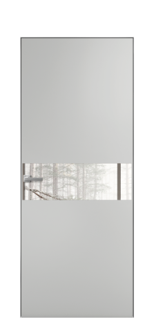 Дверь межкомнатная Vetro 11 Цвет Телегрей Покрытие Эмаль  Наличник Скрытый короб хром Цена 45550