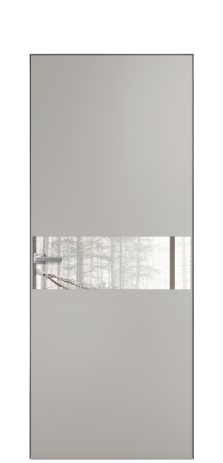 Дверь межкомнатная Vetro 11 Цвет Серый Шелк Покрытие Эмаль  Наличник Скрытый короб хром Цена 45550