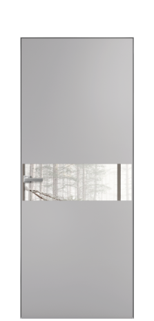 Дверь межкомнатная Vetro 11 Цвет Галечный Покрытие Эмаль  Наличник Скрытый короб хром Цена 47048