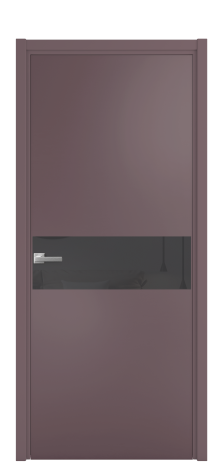 Дверь межкомнатная Vetro 11 Цвет Лиловый Покрытие Эмаль  Наличник L 50 Цена 47073