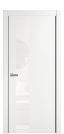 Дверь межкомнатная Ветро 14 Цвет Белый Покрытие Эмаль  Наличник L 75 Цена 45575