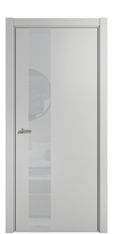 Дверь межкомнатная Ветро 14 Цвет Телегрей Покрытие Эмаль  Наличник L 75 Цена 46075