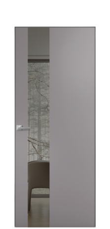 Дверь межкомнатная Ветро 14 Цвет Ирис Покрытие Эмаль  Наличник Скрытый короб хром Цена 46050