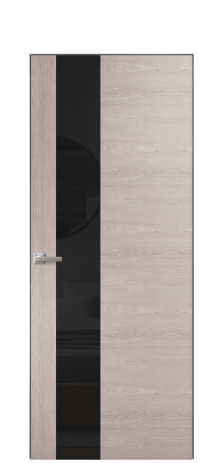 Дверь межкомнатная Ветро 14 Цвет Дуб Имбирь Покрытие Шпон натуральный  Наличник Скрытый короб хром Цена 49450