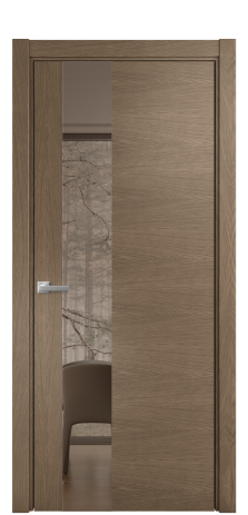 Дверь межкомнатная Ветро 14 Цвет Дуб Мускат Покрытие Шпон натуральный  Наличник L 75 Цена 52150