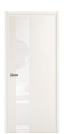 Дверь межкомнатная Vetro 14 Цвет Молочный Покрытие Эмаль  Наличник L 50 Цена 45575