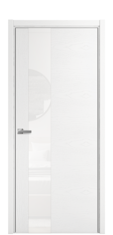 Дверь межкомнатная Vetro 14 Цвет Ясень Белый Покрытие Шпон крашеный  Наличник L 50 Цена 48775