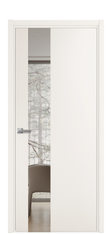 Дверь межкомнатная Vetro 14 Цвет Молочный Покрытие Эмаль  Наличник L 50 Цена 45575