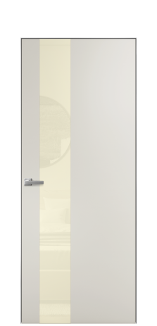 Дверь межкомнатная Vetro 14 Цвет Дымчатый Покрытие Эмаль  Наличник Скрытый короб хром Цена 45550