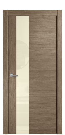 Дверь межкомнатная Vetro 14 Цвет Дуб Кофе Покрытие Шпон масло  Наличник L 75 Цена 54275