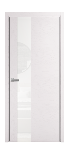 Дверь межкомнатная Vetro 14 Цвет Ясень Крем Покрытие Шпон крашеный  Наличник L 50 Цена 48775