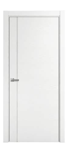 Дверь межкомнатная Vetro 17 Цвет Ясень Белый Покрытие Шпон крашеный  Наличник L 75 Цена 48175