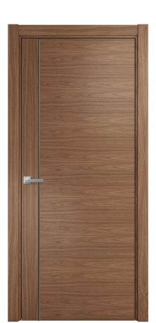 Дверь межкомнатная Ветро 17 Цвет Американский Орех Покрытие Шпон натуральный  Наличник L 75 Цена 55600