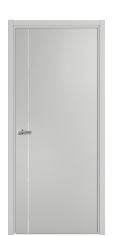 Дверь межкомнатная Vetro 17 Цвет Телегрей Покрытие Эмаль  Наличник L 50 Цена 44975