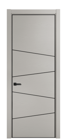 Дверь межкомнатная Слот 10-004 Цвет Ясень Серый Шелк Покрытие ЭМАЛИ Шпон крашеный Наличник L 75 Цена 50134