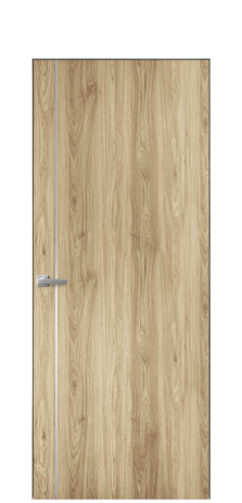 Дверь межкомнатная Slot 10-011 Цвет Орех светлый Покрытие ПВХ ПОД ДЕРЕВО Наличник Скрытый короб хром Цена 38100