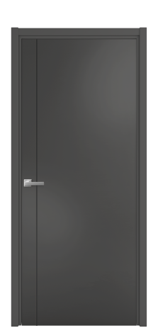 Дверь межкомнатная Slot 10-011 Цвет Антрацит Покрытие Эмаль  Наличник L 50 Цена 42558