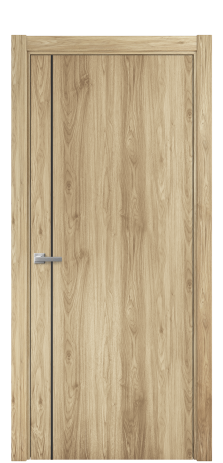Дверь межкомнатная Slot 10-011 Цвет Орех NY светлый Покрытие ПВХ WOOD NATURAL Наличник L 75 Цена 31200