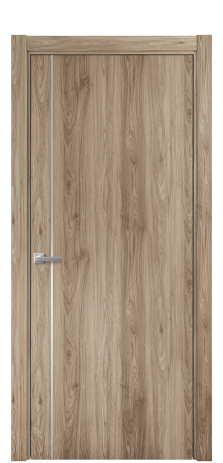 Дверь межкомнатная Slot 10-011 Цвет Орех NY смоук Покрытие ПВХ WOOD NATURAL Наличник L 75 Цена 31200