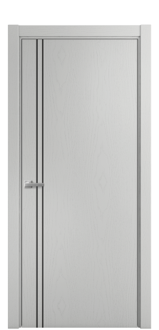 Дверь межкомнатная Slot 10-012 Цвет Ясень Телегрей Покрытие Шпон крашеный  Наличник L 75 Цена 44475