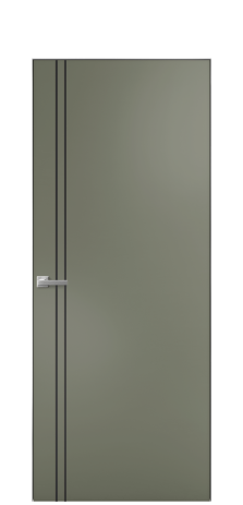 Дверь межкомнатная Слот 10-012 Цвет Зеленый Покрытие Эмаль  Наличник Скрытый короб хром Цена 39383