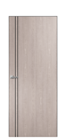 Дверь межкомнатная Слот 10-012 Цвет Дуб Имбирь Покрытие Шпон натуральный  Наличник Скрытый короб хром Цена 45150