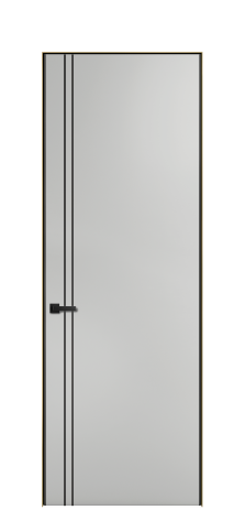 Дверь межкомнатная Слот 10-012 Цвет Телегрей Покрытие ЭМАЛИ Эмаль Наличник Скрытый короб золото Цена 49249