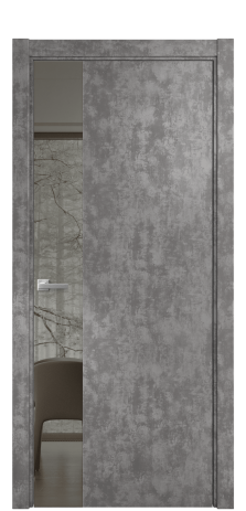 Дверь межкомнатная Vetro 19 Цвет Айс какао Покрытие ПВХ ФАКТУРНЫЕ Наличник L 75 Цена 39150